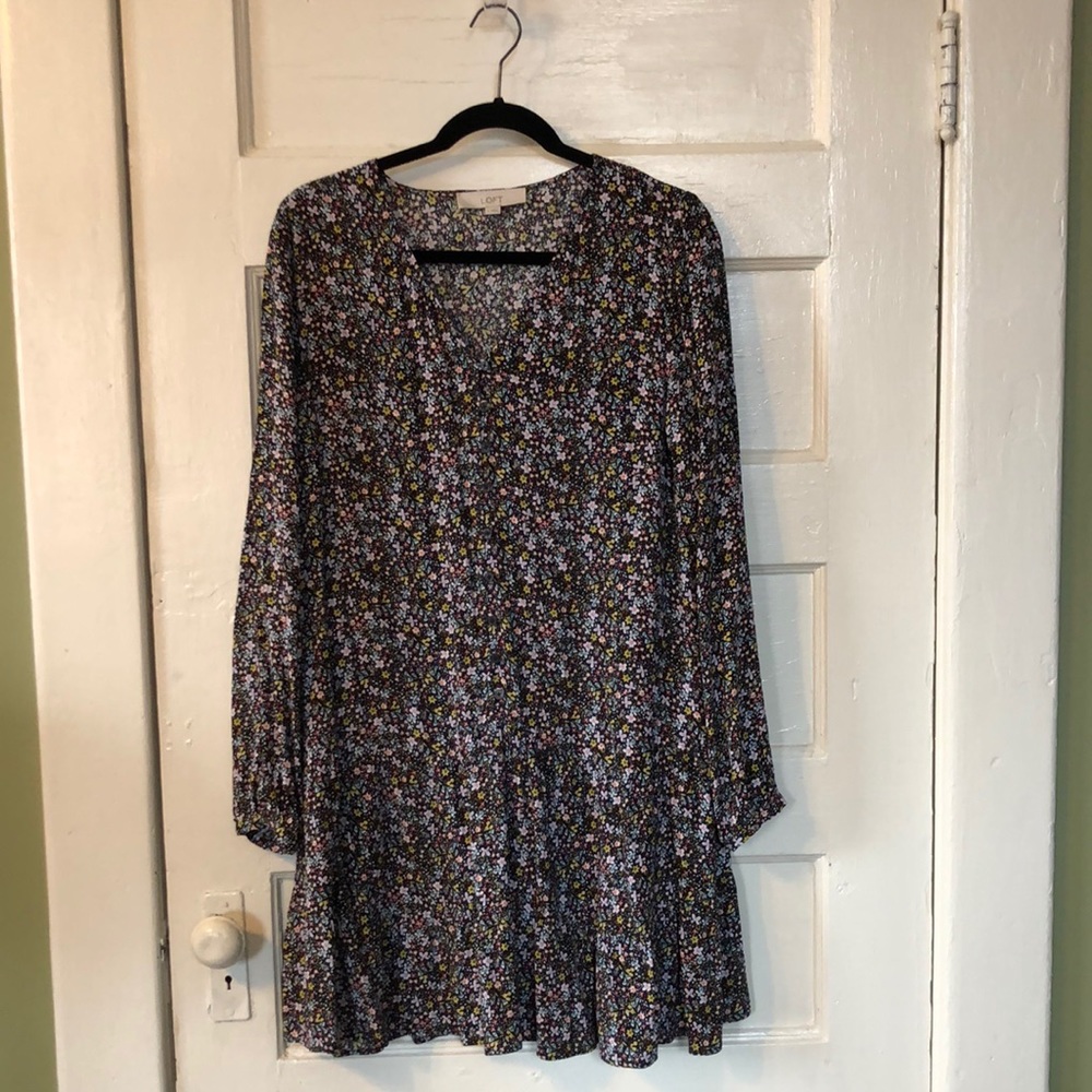 LOFT Floral Mini Dress
